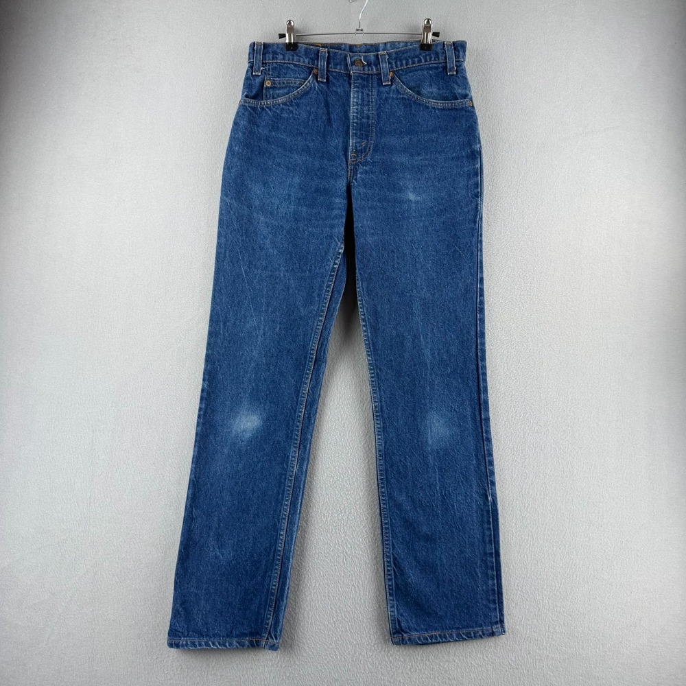 Vintage Levis Jeans Mens 32x32 (Fits 31x31) Dark Denim 509 Straight 80s USA Made